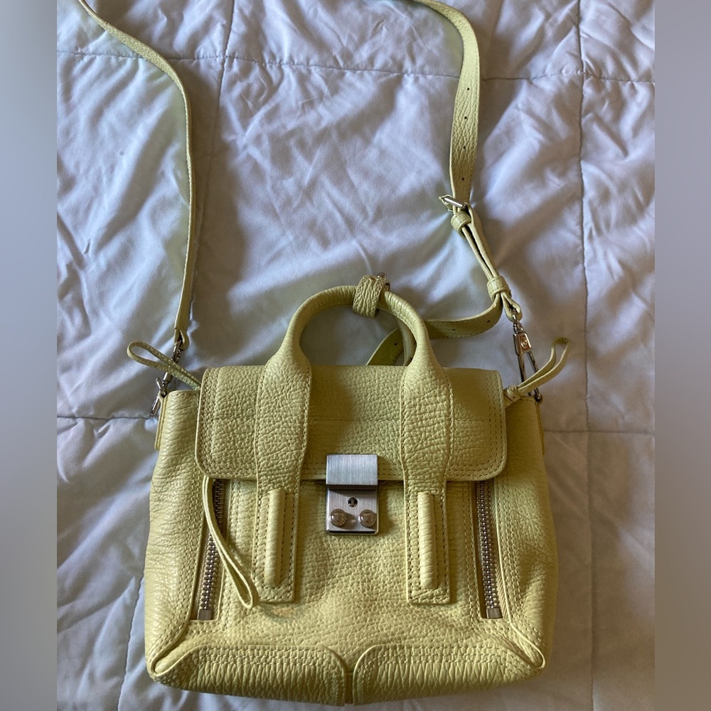 3.1 Phillip Lim Green Crossbody Bag with Textured Leather